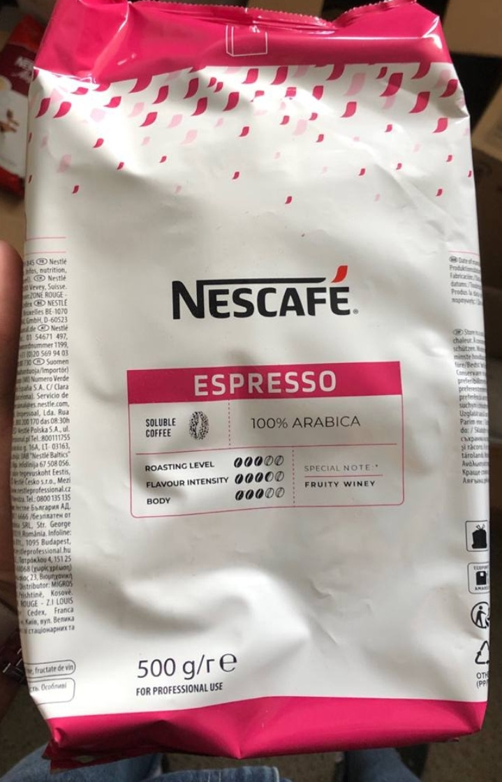 Розчинна кава Nescafe Alegria Espresso 500г, Оригінал Франція