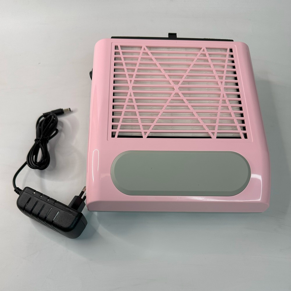 Витяжка манікюрна з HEPA-фільтром BQ-858-8, 80 Вт, Рожева, фото 1