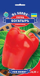Насіння Перець солодкий Богатир (0,25 г) ТМ GL SEEDS For Hobby