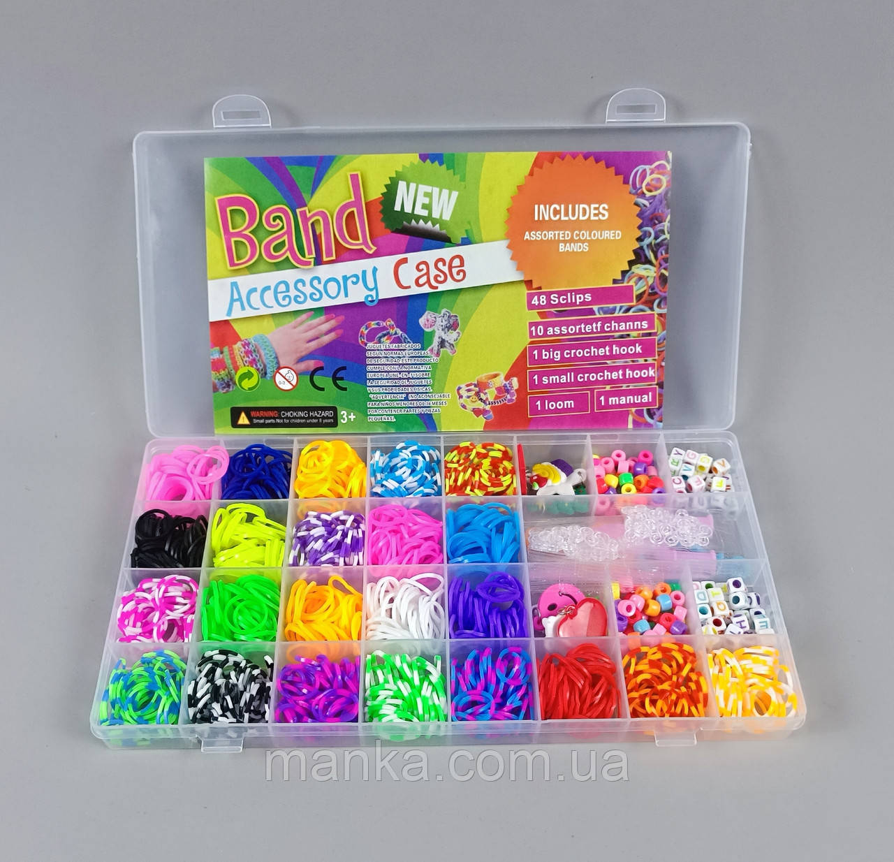 Набір резинок для плетіння браслетів , набір гумок для плетіння P1-2, фото 1