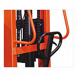 Штабелер гідравлічний 1000 кг, 3000 мм підйому, Niuli CTY-E1.0T/3.0M, фото 3