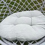 Підвісне крісло-гойдалка з подушкою Гамак гніздо лелеки GORDON G331 СІРЕ, фото 9