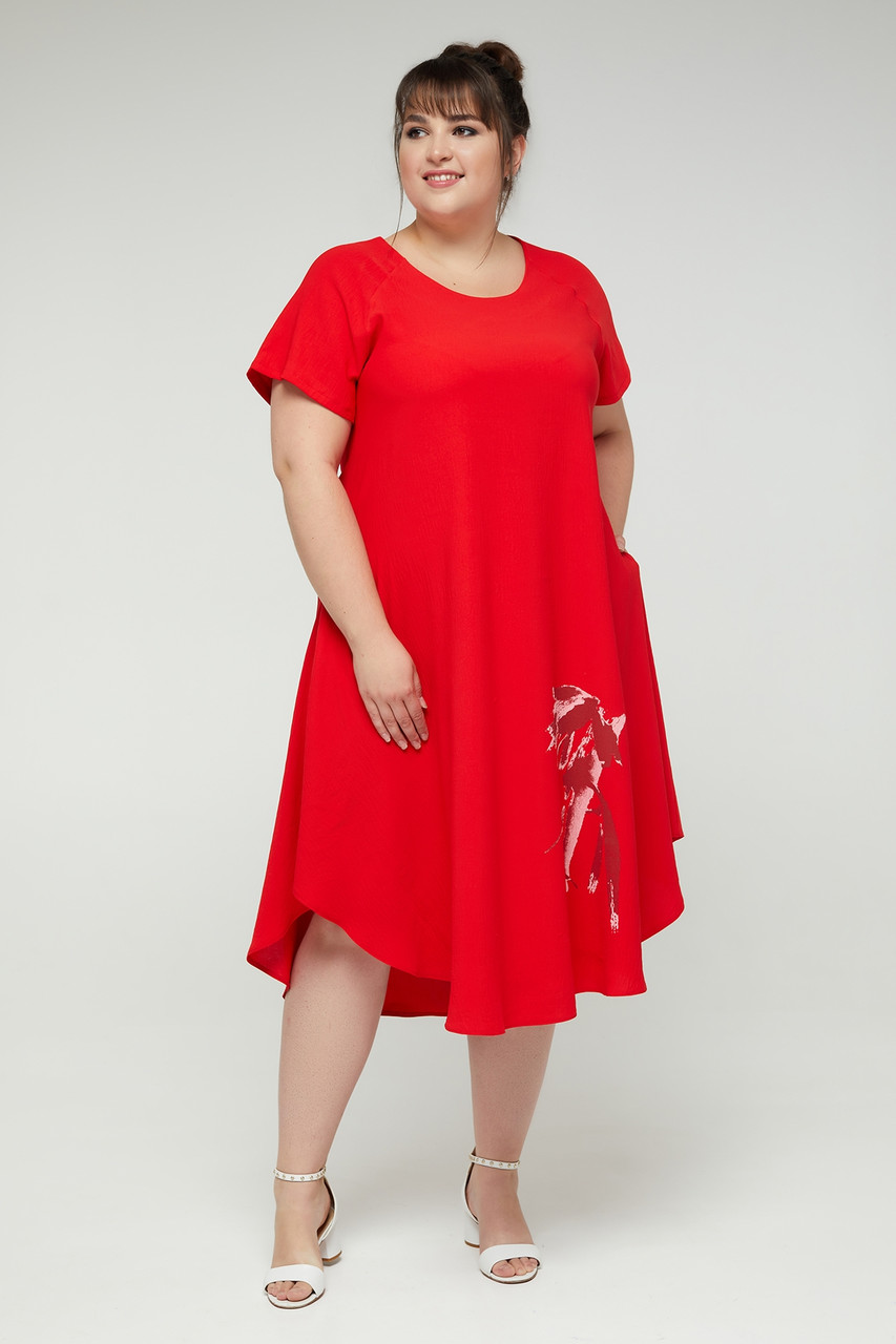 Плаття Дженні червоний 54 (100183), фото 1