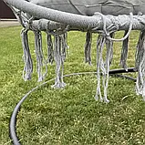 Підвісне крісло-гойдалка з подушкою Гамак гніздо лелеки GORDON G331 СІРЕ, фото 8