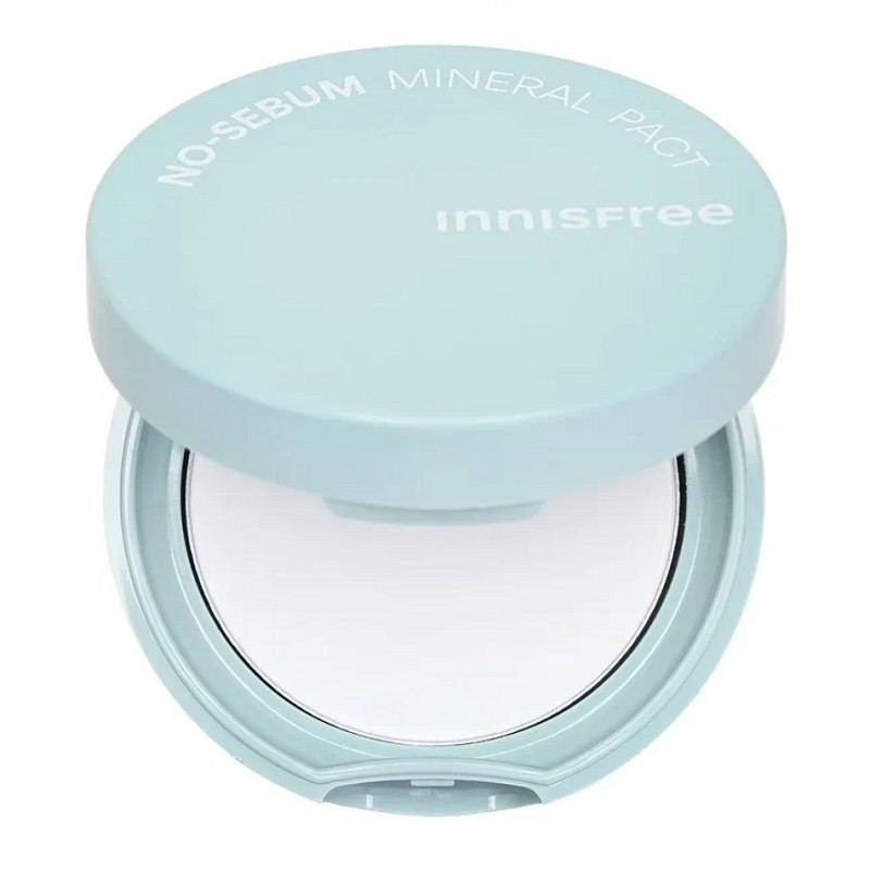 Безбарвна мінеральна матуюча компактна пудра Innisfree No Sebum Mineral Pact 8,5 г, фото 1