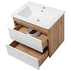 Тумба підвісна ЮВВІС Венера 60 см з умивальником Веста 60 см, фото 2