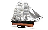 Збірна модель (1:130) Парусний корабель Cutty Sark (Vintage Classic), фото 3