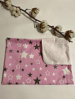 Багаторазова водовідштовхувальна пелюшка непромокайка блакитна з пандами для хлопчика непромокашка 50*70 см