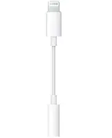 Перехідник Apple MMX62 Lightning (тато) - 3.5mm mini jack (мама) White