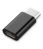Перехідник Cablexpert A-USB2-CMmF-01 USB Type C (тато) - microUSB (мама) Black