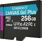 Карта памяті Kingston Canvas Go! Plus SDCG3/256GB 256GB microSDXC З адаптером Class 10 UHS-I U3 V30 A2, фото 4