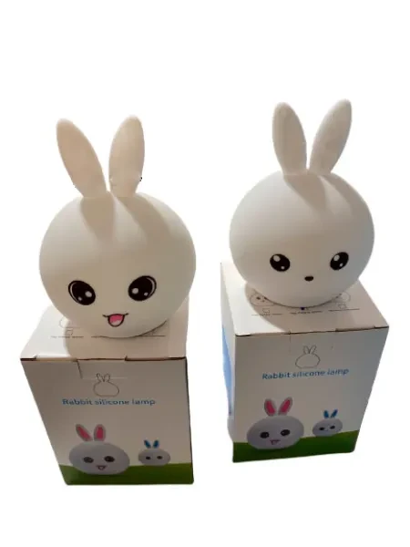 Нічник Infinity Creative Silicon LED Night Light White Заєць