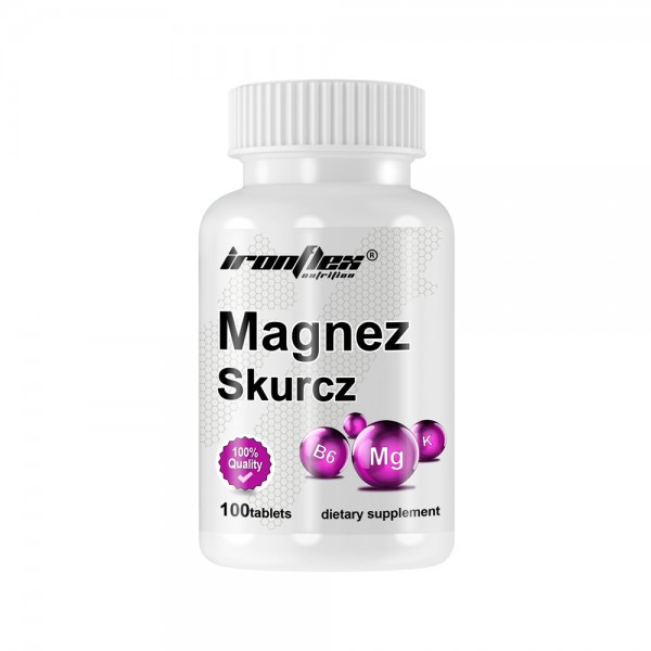 Вітаміни та мінерали IronFlex Magnez Skurcz, 100 таблеток EXP