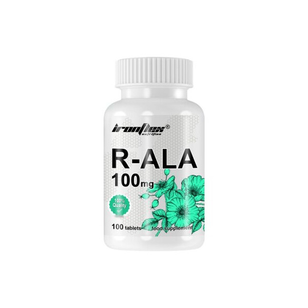 Натуральна добавка IronFlex R-ALA 100 mg, 100 таблеток EXP