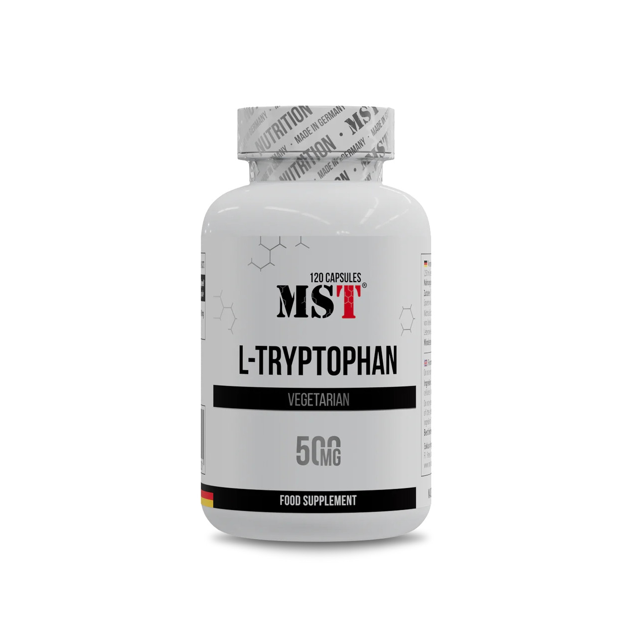 Амінокислота MST L-Tryptophan 500, 120 капсул EXP