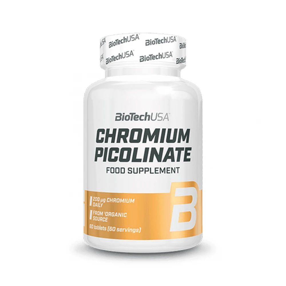 Вітаміни та мінерали Biotech Chromium Picolinate, 60 таблеток EXP
