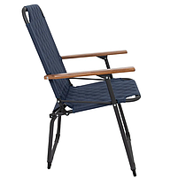 Крісло Туристичне Розкладне Bo-Camp Jefferson Blue (1211897) Кемпінгове Складне Крісло для риболовлі, фото 3