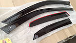Вітровики VL на Audi A2 Hb 5d 2000-2005 Дефлектори бічних вікон VL для Аудіо А2 хетчбек, фото 5