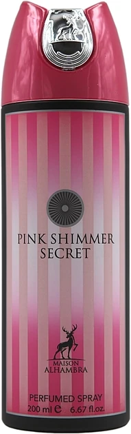Alhambra Pink Shimmer Secret — Дезодорант спрей 200ml, фото 1