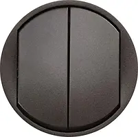 Лицьова панель Legrand Celiane 067902 Graphite для вимикача 2-клавішного