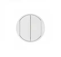 Лицьова панель Legrand Celiane 068002 White для вимикача 2-клавішного