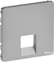 Лицьова панель Legrand Valena Life RJ11/RJ45 Aluminium для розетки