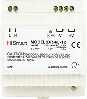 Блок живлення для освітлення HiSmart DR-60-12 12 V 4.5 A 60 W DIN