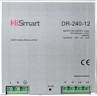 Блок живлення для освітлення HiSmart DR-240-12 12 V 20 A 240 W DIN