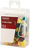 Кнопки-гвоздики канцелярські (кольорові, 50шт) Axent 4213-A