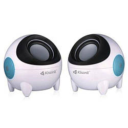 Комп'ютерні колонки Kisonli K800 м`ята упаковка Колір Білий 2020000381938