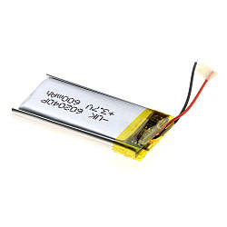 Внутрішній Акумулятор 602040Р Характеристики 40*20*6 600mAh 3.7V 2020000216094