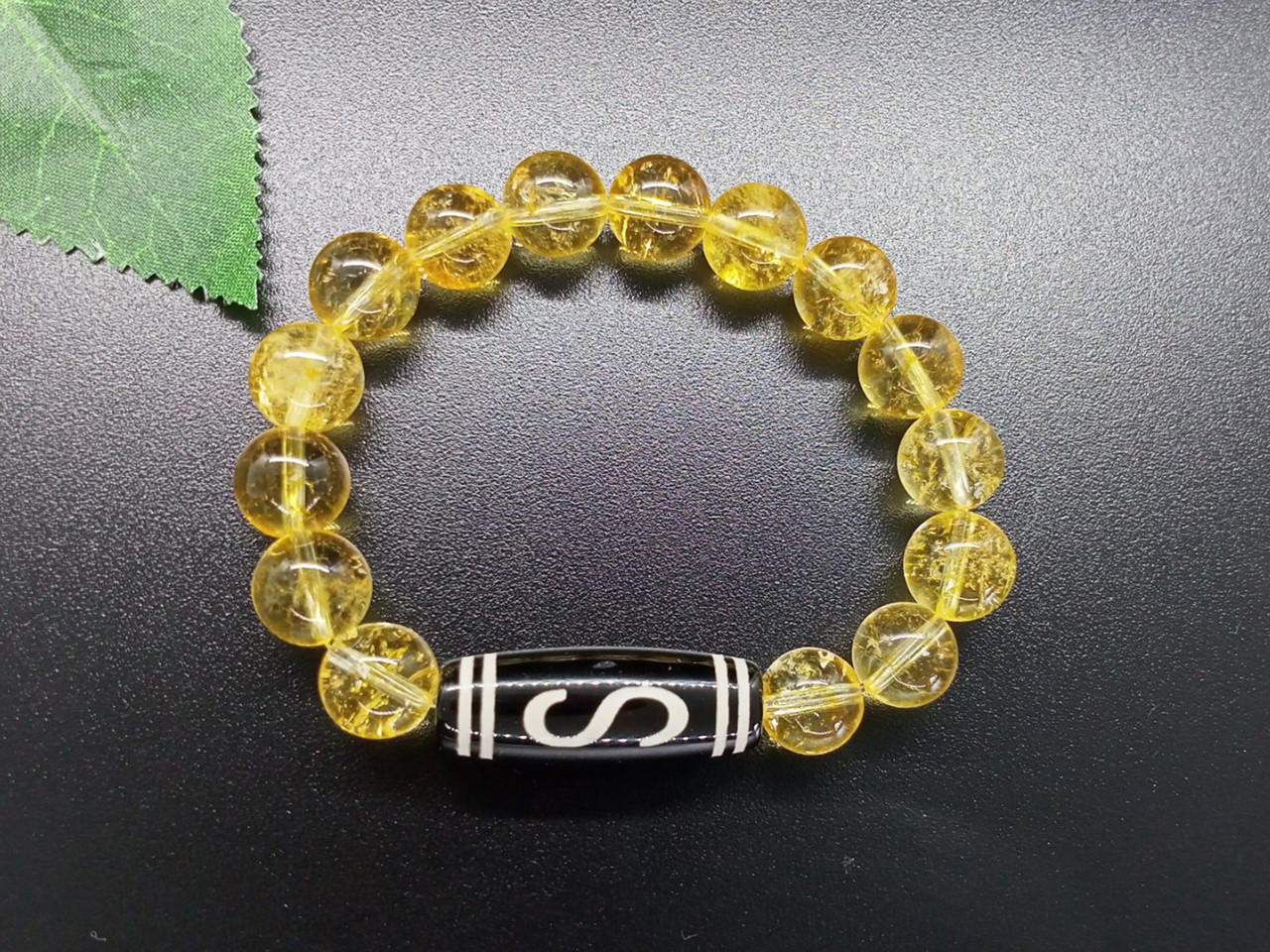 Браслет Грошовий гак із цитрином (10 мм) — притягує й утримує гроші, фото 1