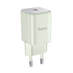 Мережевий Зарядний Пристрій Hoco N43 1USB-C PD/QC 30W GAN Колір Зелений 6942007620222