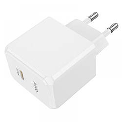 Мережевий Зарядний Пристрій Hoco CS13A 1USB-C PD/QC 20W Колір Бiлий 6942007603812