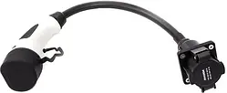 Адаптер для електротранспорту Duosida EV200290 Type 2 (Female)  Type 1 (Male)
