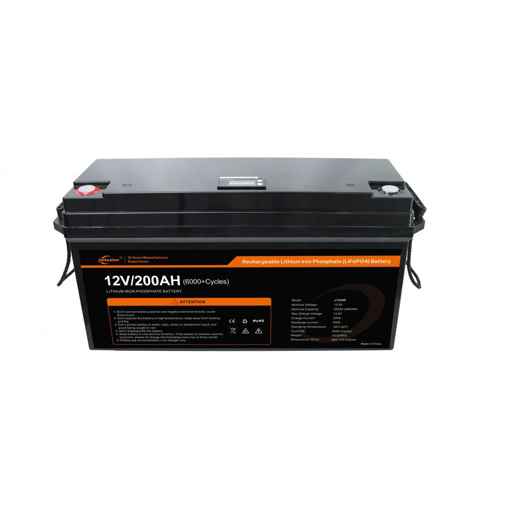 Jsdsolar 12V 200Ah LiFePo4 Акумулятор