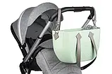 Сумка для мами Nuvita MyMia (NV8801M/02F/23G/13G/33G) Mint + набір (ручки, фіксатори, ремені на коляску), фото 2
