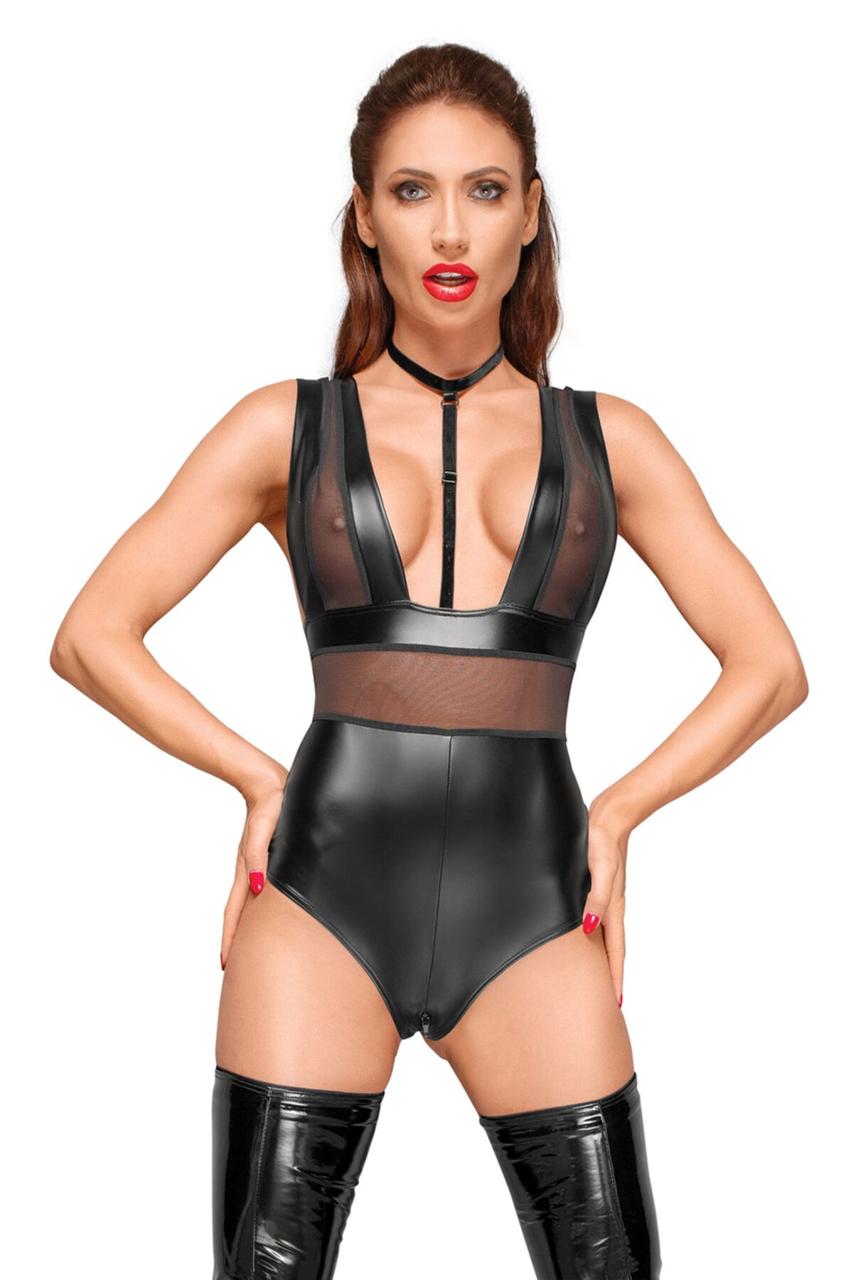 Боді Noir Handmade F183 Powerwetlook body - 3XL, фото 1