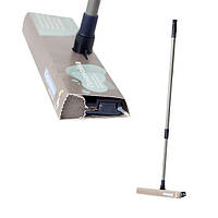 Швабра для миття вікон, металева телескопічна ручка 51-88 см МАКСУС ПЛЮС