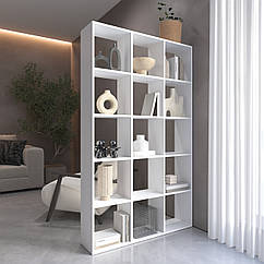 Полка для книг, стелаж длядому на 15 комірок M-2