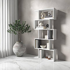 Полка для книг, стелаж для дому на 5 поличок M-12