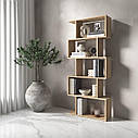 Полка для книг, стелаж для дому на 5 поличок M-12, фото 3