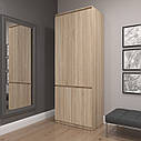 Шафа для одягу, в коридор, сучасна, з фасадами без ручок R-10, фото 5