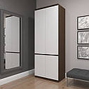 Шафа для одягу, в коридор, сучасна, з фасадами без ручок R-10, фото 8
