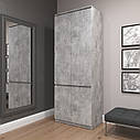 Шафа для одягу, в коридор, сучасна, з фасадами без ручок R-10, фото 9