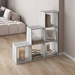 Полка для книг, стелаж для дому на 6 комірок M-39