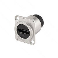 Перехідник гніздо HDMI - гніздо HDMI на корпус, сірий