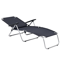 Шезлонг Туристичний Розкладний Bo-Camp Copa Rio Graphite (12119) Кемпінговий Складаний Шезлонг для риболовлі, фото 2