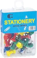 Кнопки-гвоздики канцелярські (кольорові, 40шт) Color-It