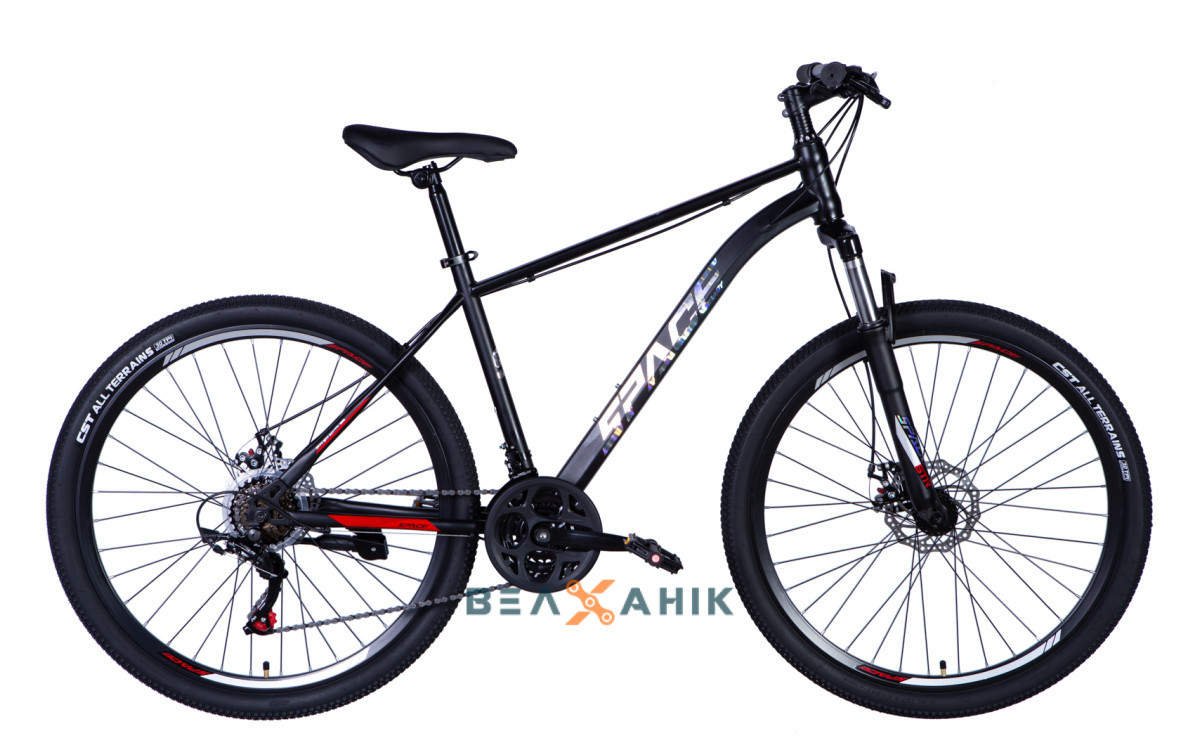 Велосипед 27,5" SPACE NEPTUNE (035) AM DD (рама 18") ST чорно-червоний